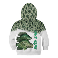 Crappie Tournament Fishing Customize Name Kid Hoodie Camo Fade and Custom Name Design - Wonder Print Shop