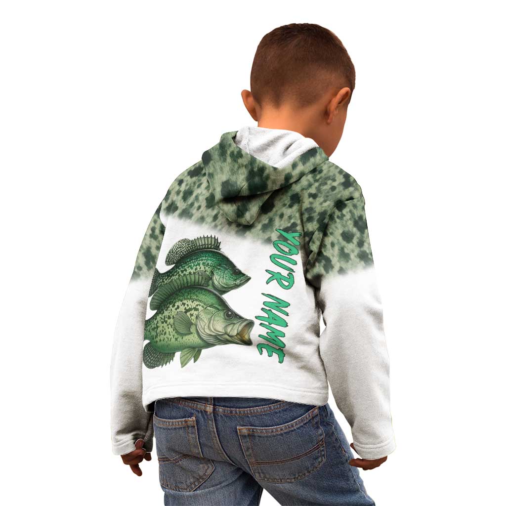 Crappie Tournament Fishing Customize Name Kid Hoodie Camo Fade and Custom Name Design - Wonder Print Shop