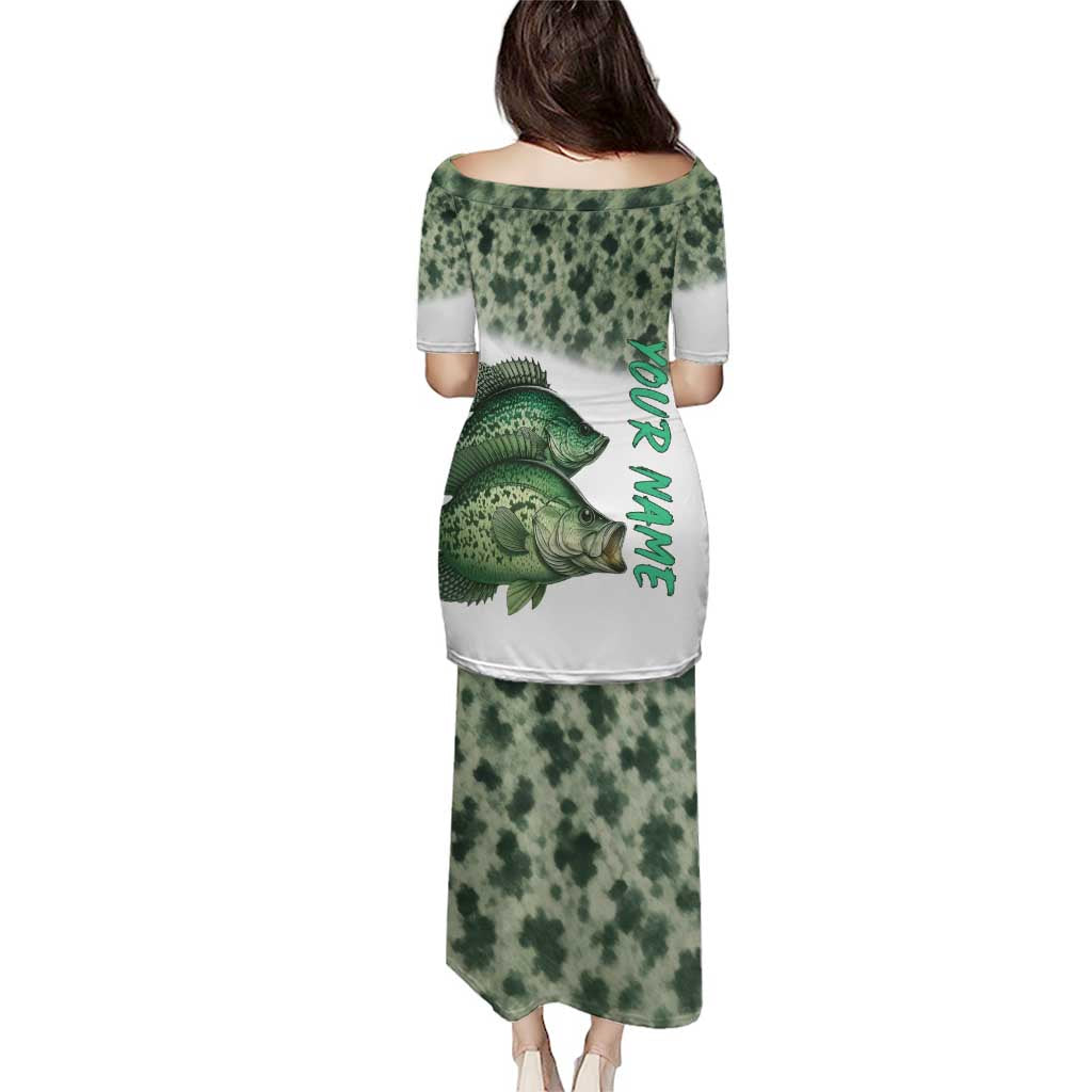 Crappie Tournament Fishing Customize Name Puletasi Camo Fade and Custom Name Design - Wonder Print Shop