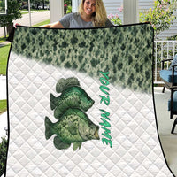 Crappie Tournament Fishing Customize Name Quilt Camo Fade and Custom Name Design - Wonder Print Shop
