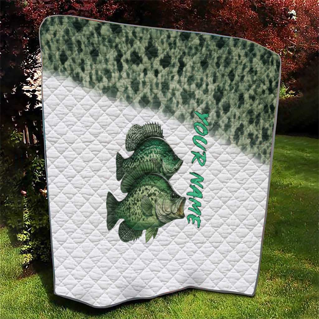 Crappie Tournament Fishing Customize Name Quilt Camo Fade and Custom Name Design - Wonder Print Shop