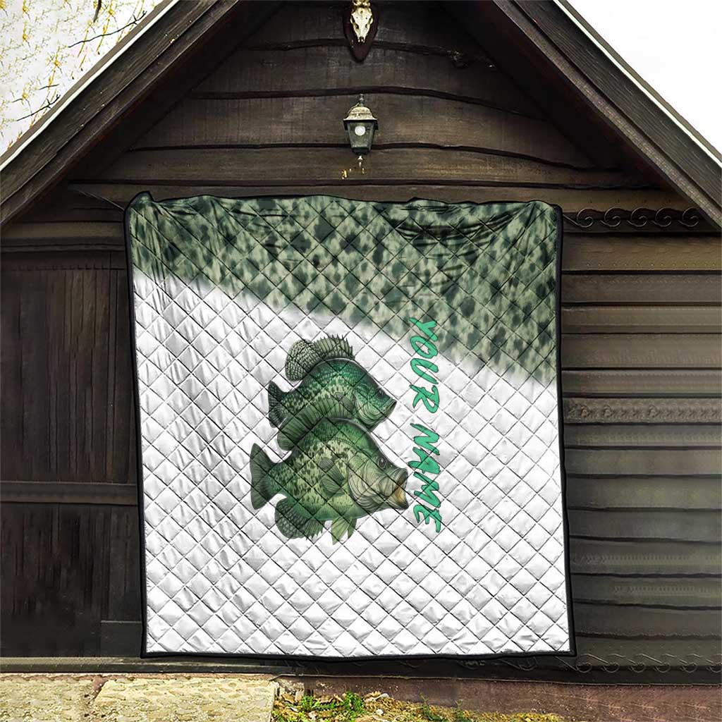 Crappie Tournament Fishing Customize Name Quilt Camo Fade and Custom Name Design - Wonder Print Shop