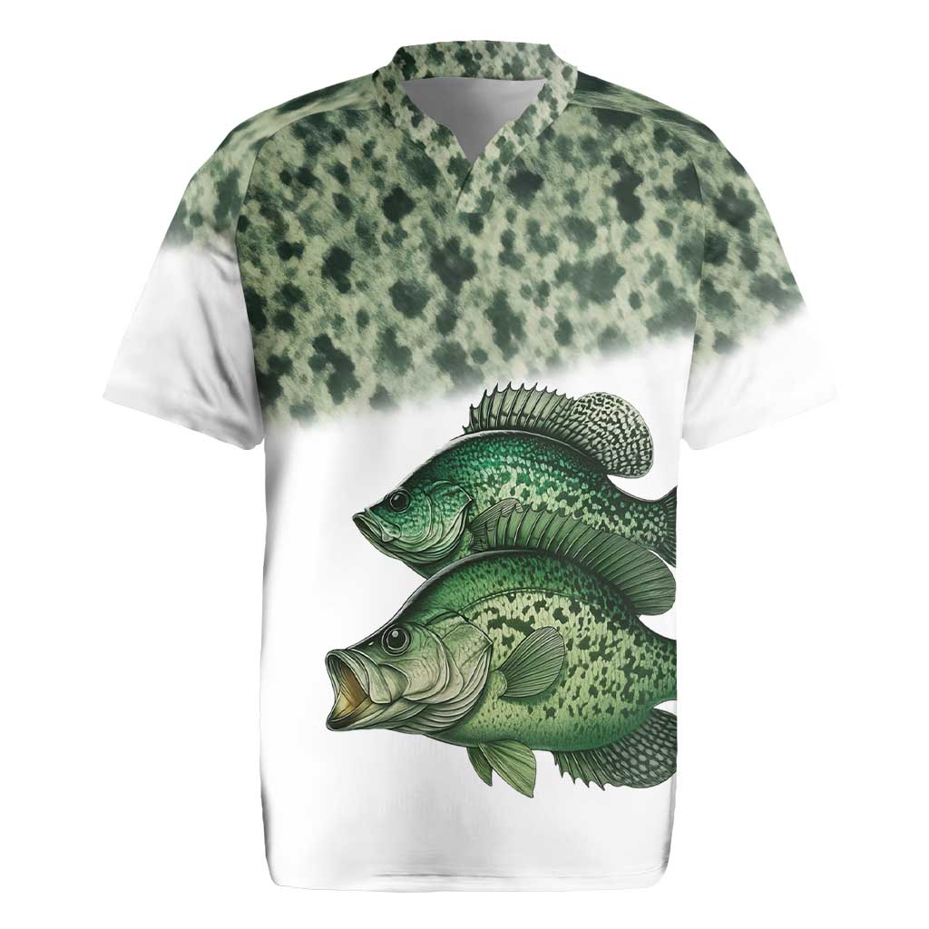 Crappie Tournament Fishing Customize Name Rugby Jersey Camo Fade and Custom Name Design - Wonder Print Shop