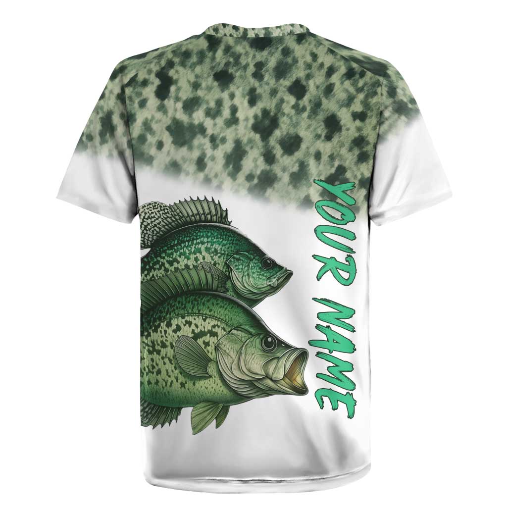 Crappie Tournament Fishing Customize Name Rugby Jersey Camo Fade and Custom Name Design - Wonder Print Shop