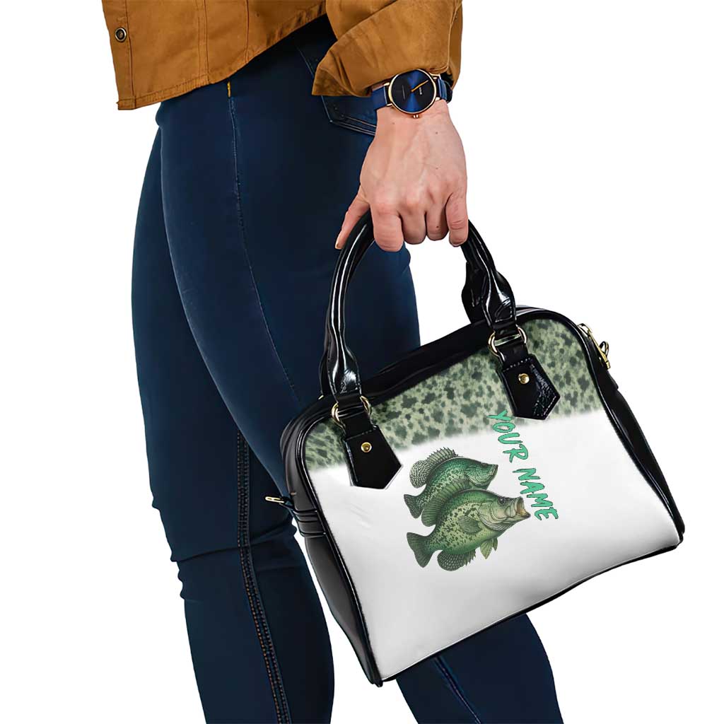 Crappie Tournament Fishing Customize Name Shoulder Handbag Camo Fade and Custom Name Design - Wonder Print Shop