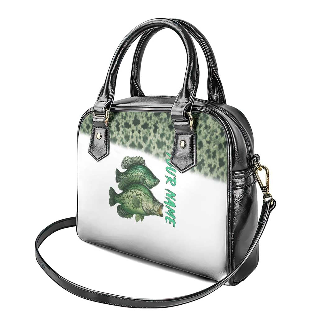 Crappie Tournament Fishing Customize Name Shoulder Handbag Camo Fade and Custom Name Design - Wonder Print Shop