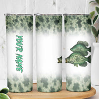Crappie Tournament Fishing Customize Name Skinny Tumbler Camo Fade and Custom Name Design - Wonder Print Shop