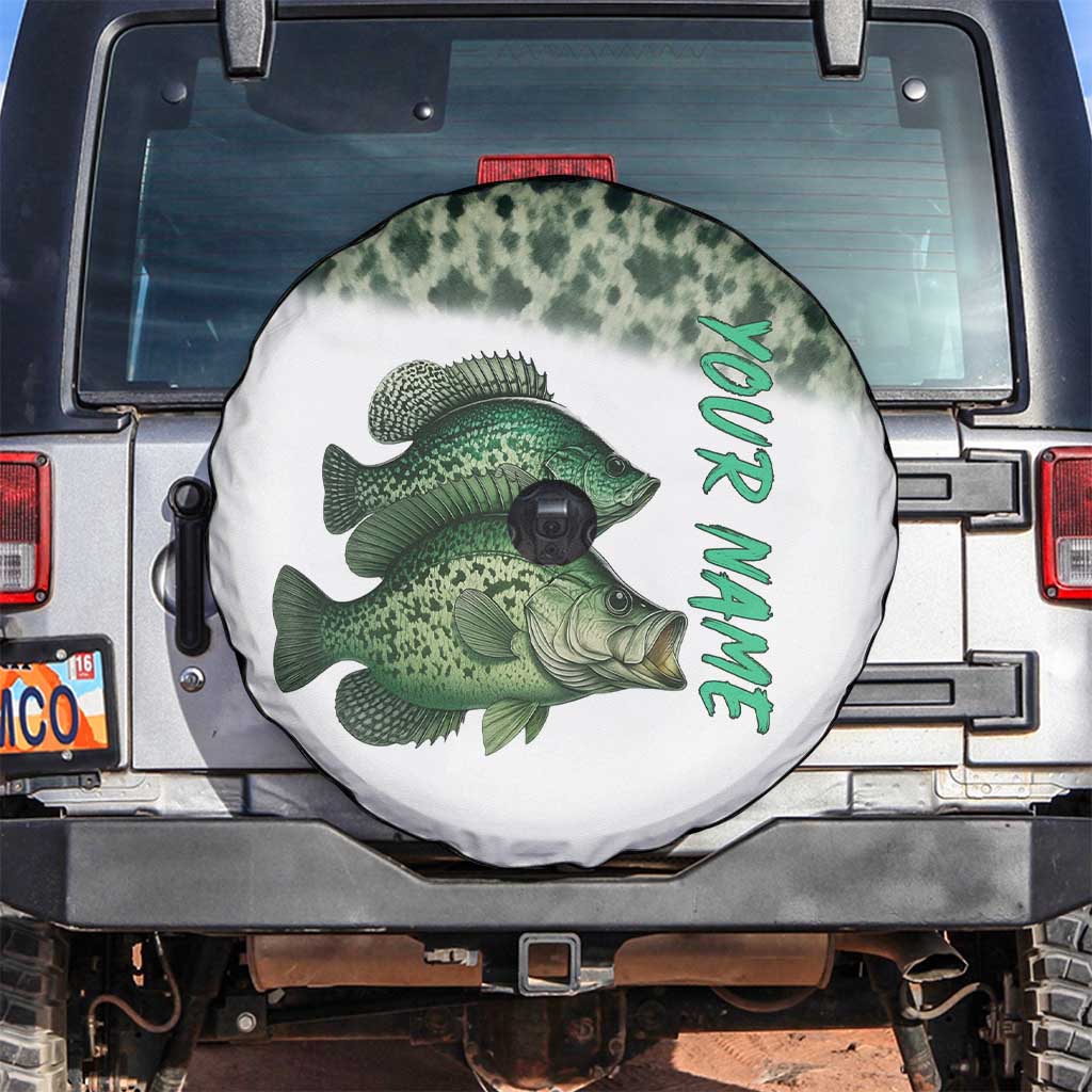 Crappie Tournament Fishing Customize Name Spare Tire Cover Camo Fade and Custom Name Design - Wonder Print Shop