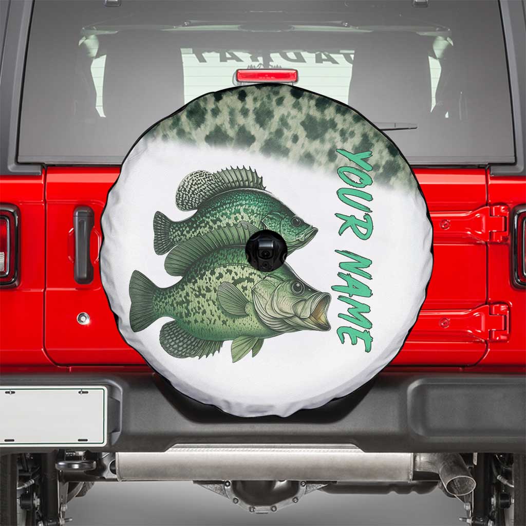Crappie Tournament Fishing Customize Name Spare Tire Cover Camo Fade and Custom Name Design - Wonder Print Shop