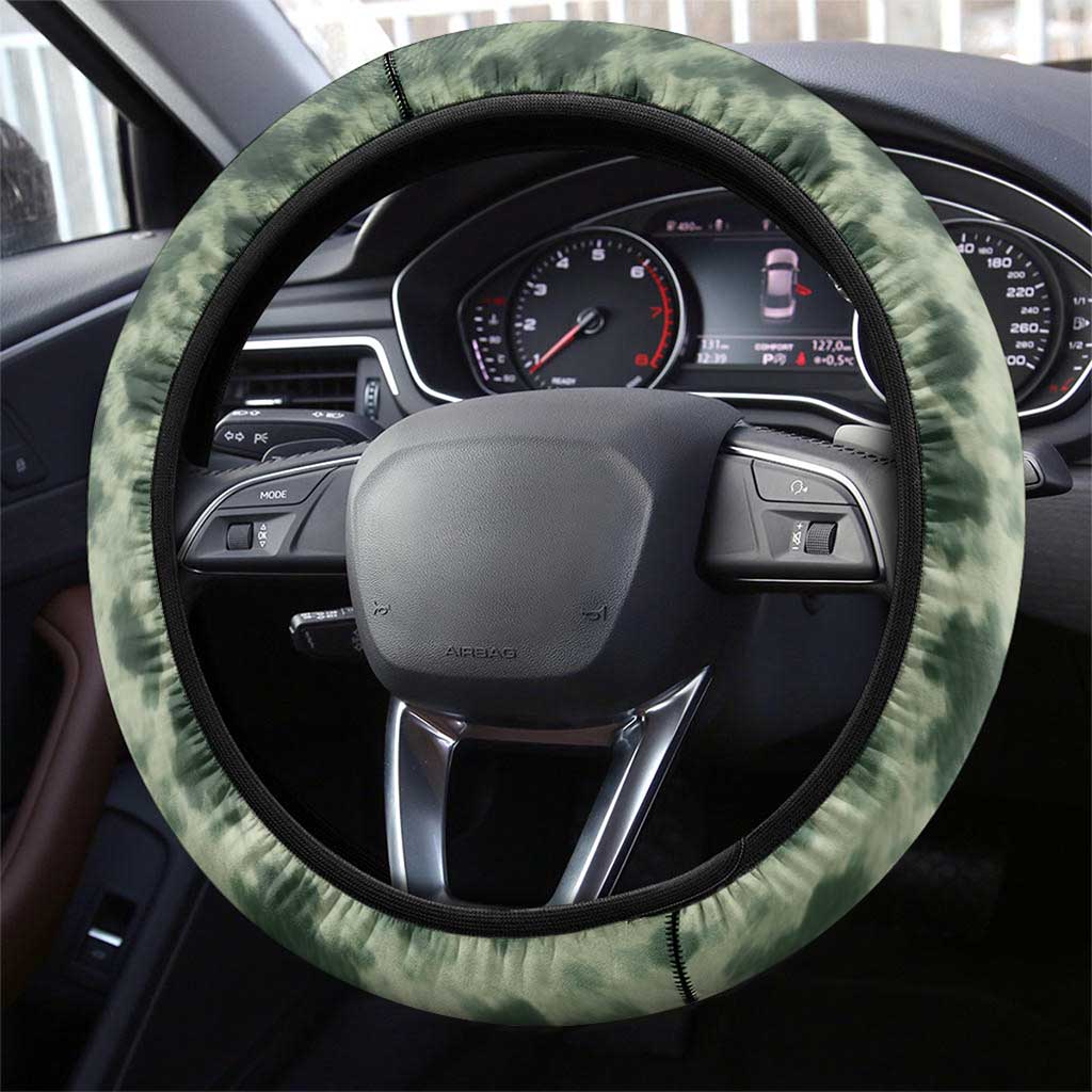 Crappie Tournament Fishing Customize Name Steering Wheel Cover Camo Fade and Name Design - Wonder Print Shop