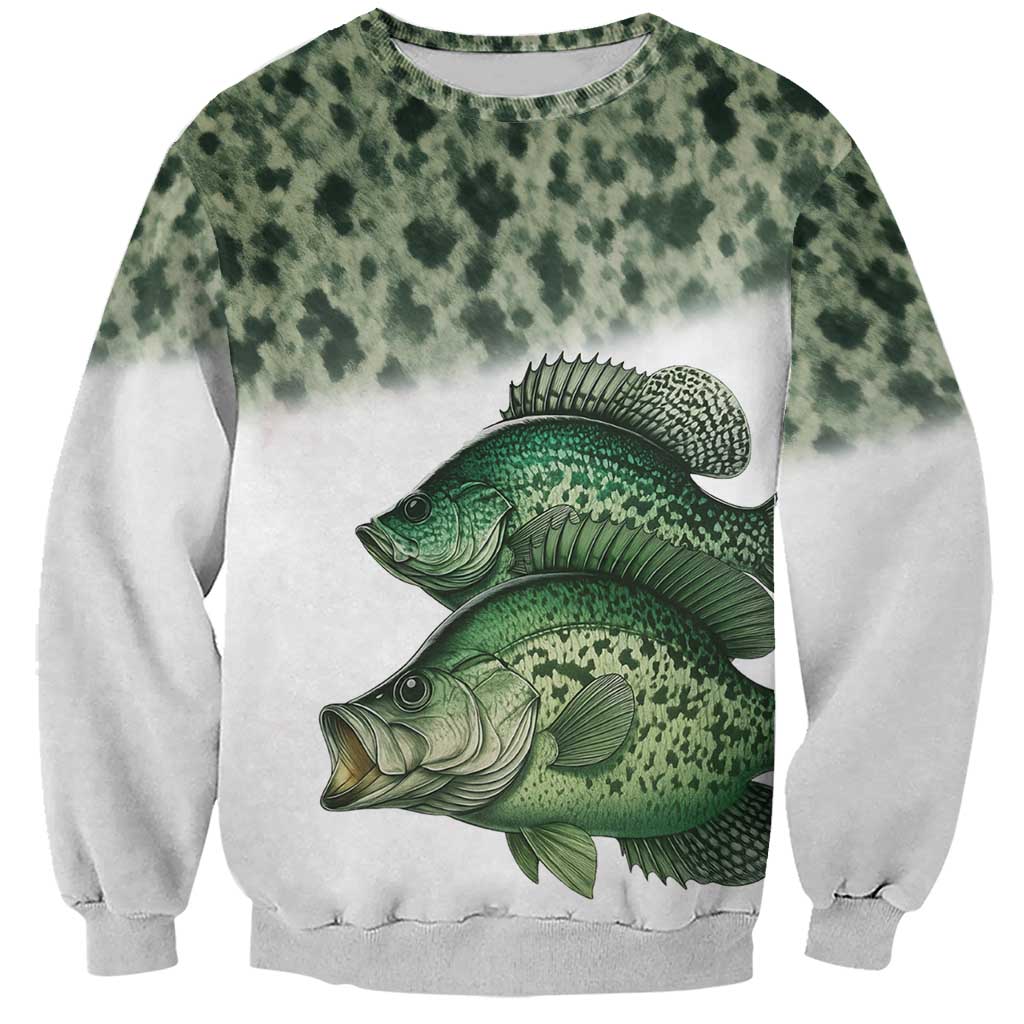 Crappie Tournament Fishing Customize Name Sweatshirt Camo Fade and Custom Name Design - Wonder Print Shop