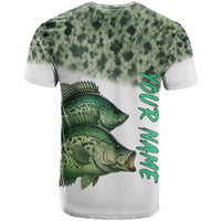 Crappie Tournament Fishing Customize Name T Shirt Camo Fade and Custom Name Design - Wonder Print Shop