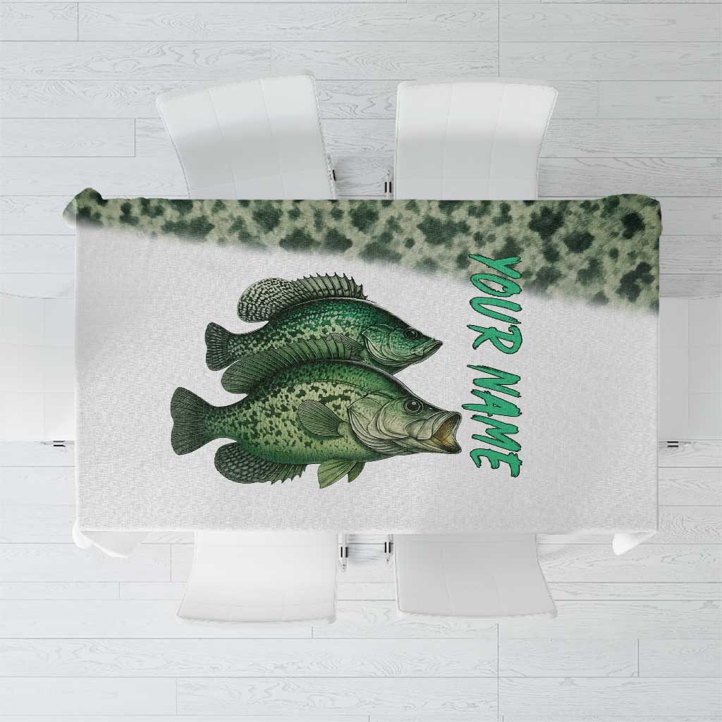 Crappie Tournament Fishing Customize Name Tablecloth Camo Fade and Custom Name Design - Wonder Print Shop