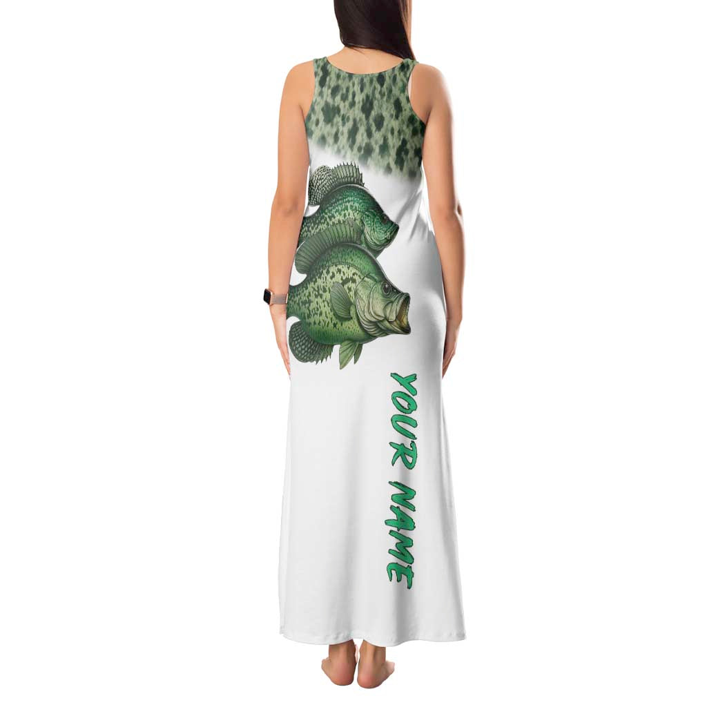Crappie Tournament Fishing Customize Name Tank Maxi Dress Camo Fade and Custom Name Design - Wonder Print Shop