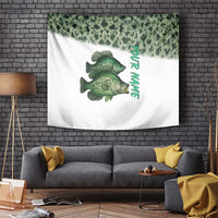 Crappie Tournament Fishing Customize Name Tapestry Camo Fade and Custom Name Design - Wonder Print Shop