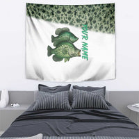 Crappie Tournament Fishing Customize Name Tapestry Camo Fade and Custom Name Design - Wonder Print Shop