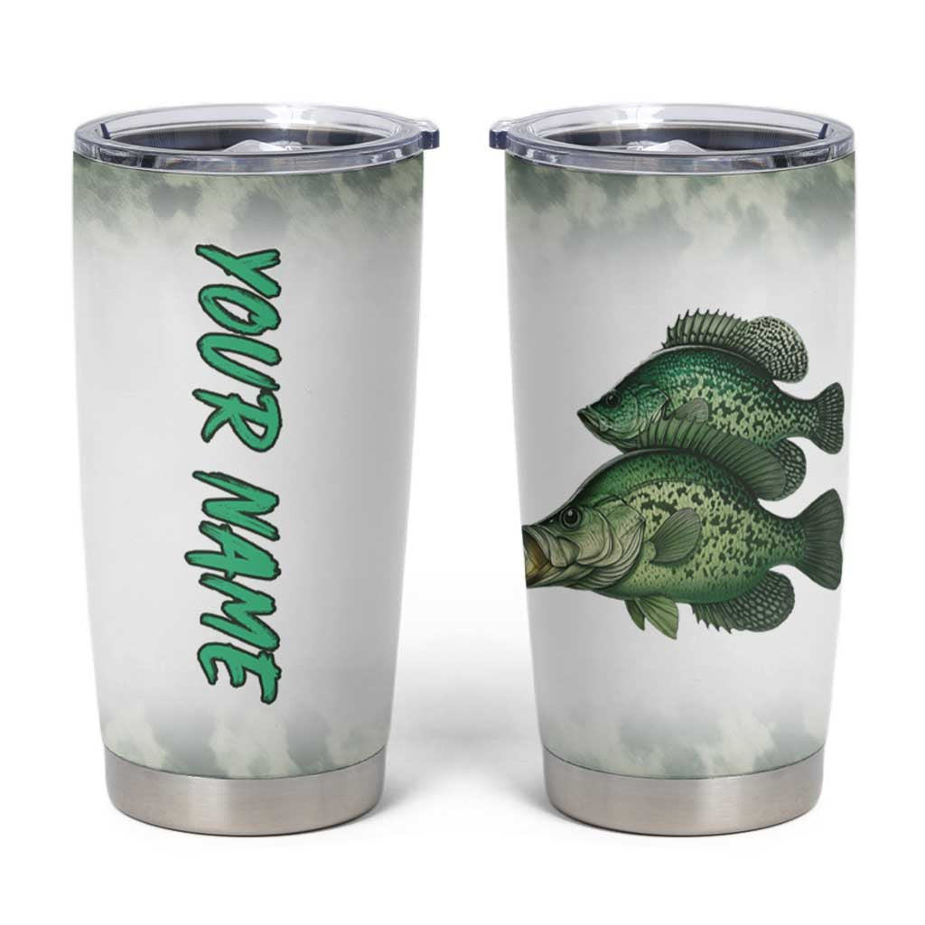 Crappie Tournament Fishing Customize Name Tumbler Cup Camo Fade and Custom Name Design - Wonder Print Shop