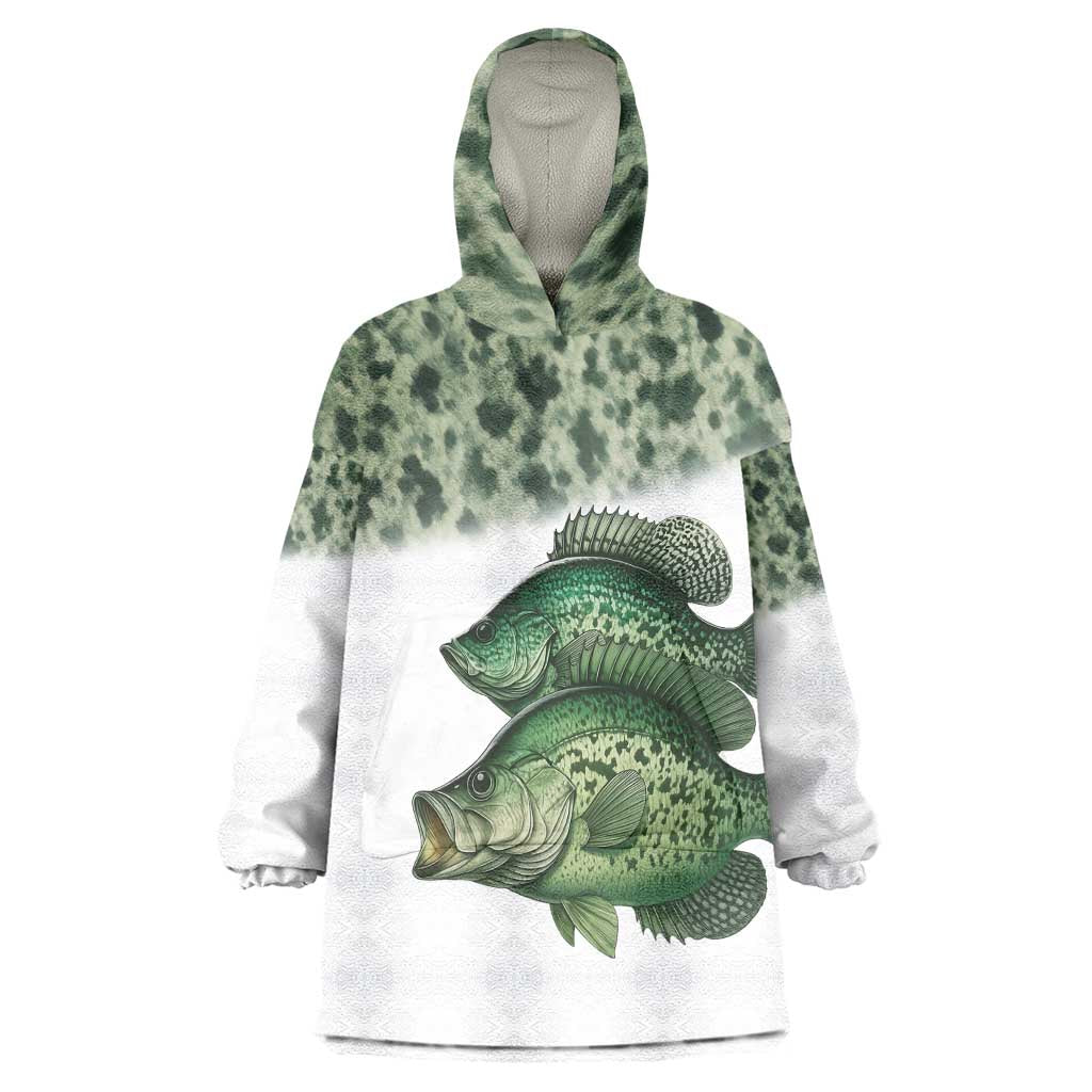 Crappie Tournament Fishing Customize Name Wearable Blanket Hoodie Camo Fade and Custom Name Design - Wonder Print Shop