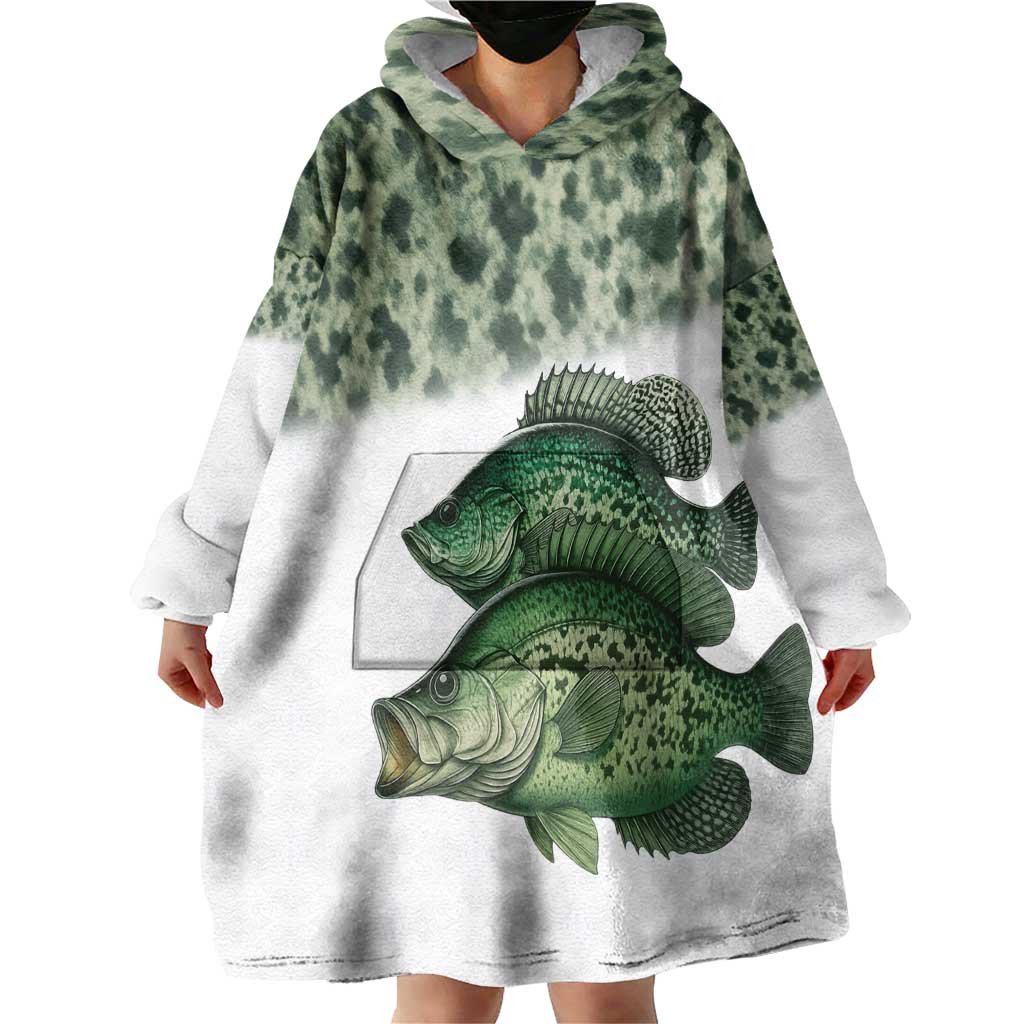 Crappie Tournament Fishing Customize Name Wearable Blanket Hoodie Camo Fade and Custom Name Design - Wonder Print Shop