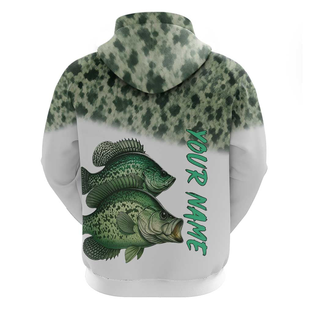 Crappie Tournament Fishing Customize Name Zip Hoodie Camo Fade and Custom Name Design - Wonder Print Shop
