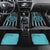Custom Turquoise US Patriotic Darts Car Mats Blue American Flag Pattern - Grunge Paint Splatter - Wonder Print Shop