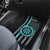 Custom Turquoise US Patriotic Darts Car Mats Blue American Flag Pattern - Grunge Paint Splatter - Wonder Print Shop