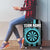 Custom Turquoise US Patriotic Darts Luggage Cover Blue American Flag Pattern - Grunge Paint Splatter - Wonder Print Shop