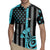 Custom Turquoise US Patriotic Darts Rugby Jersey Blue American Flag Pattern - Grunge Paint Splatter - Wonder Print Shop