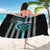 Custom Turquoise US Patriotic Darts Sarong Blue American Flag Pattern - Grunge Paint Splatter - Wonder Print Shop
