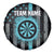 Custom Turquoise US Patriotic Darts Spare Tire Cover Blue American Flag Pattern - Grunge Paint Splatter - Wonder Print Shop