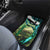 Flathead Catfish Custom Name Car Mats Forest Silhouette and Green Blue Love Fishing Design - Wonder Print Shop