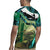 Flathead Catfish Custom Name Rugby Jersey Forest Silhouette and Green Blue Love Fishing Design - Wonder Print Shop