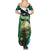 Flathead Catfish Custom Name Summer Maxi Dress Forest Silhouette and Green Blue Love Fishing Design - Wonder Print Shop