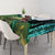 Flathead Catfish Custom Name Tablecloth Forest Silhouette and Green Blue Love Fishing Design - Wonder Print Shop