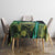 Flathead Catfish Custom Name Tablecloth Forest Silhouette and Green Blue Love Fishing Design - Wonder Print Shop