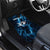 Personalized Bowling Ball Strike Graphic Car Mats Blue Lightning Storm and Electric Energy - Wonder Print Shop