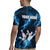 Personalized Bowling Ball Strike Graphic Rugby Jersey Blue Lightning Storm and Electric Energy - Wonder Print Shop