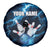Personalized Bowling Ball Strike Graphic Spare Tire Cover Blue Lightning Storm and Electric Energy - Wonder Print Shop
