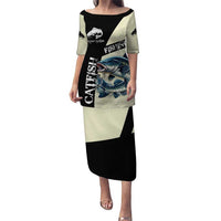 Catfish Fishing Customize Name Puletasi Splash Effect and Black Cream Split Design - Wonder Print Shop