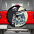 Catfish Fishing Customize Name Spare Tire Cover Splash Effect and Black Cream Split Design - Wonder Print Shop