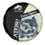 Catfish Fishing Customize Name Spare Tire Cover Splash Effect and Black Cream Split Design - Wonder Print Shop