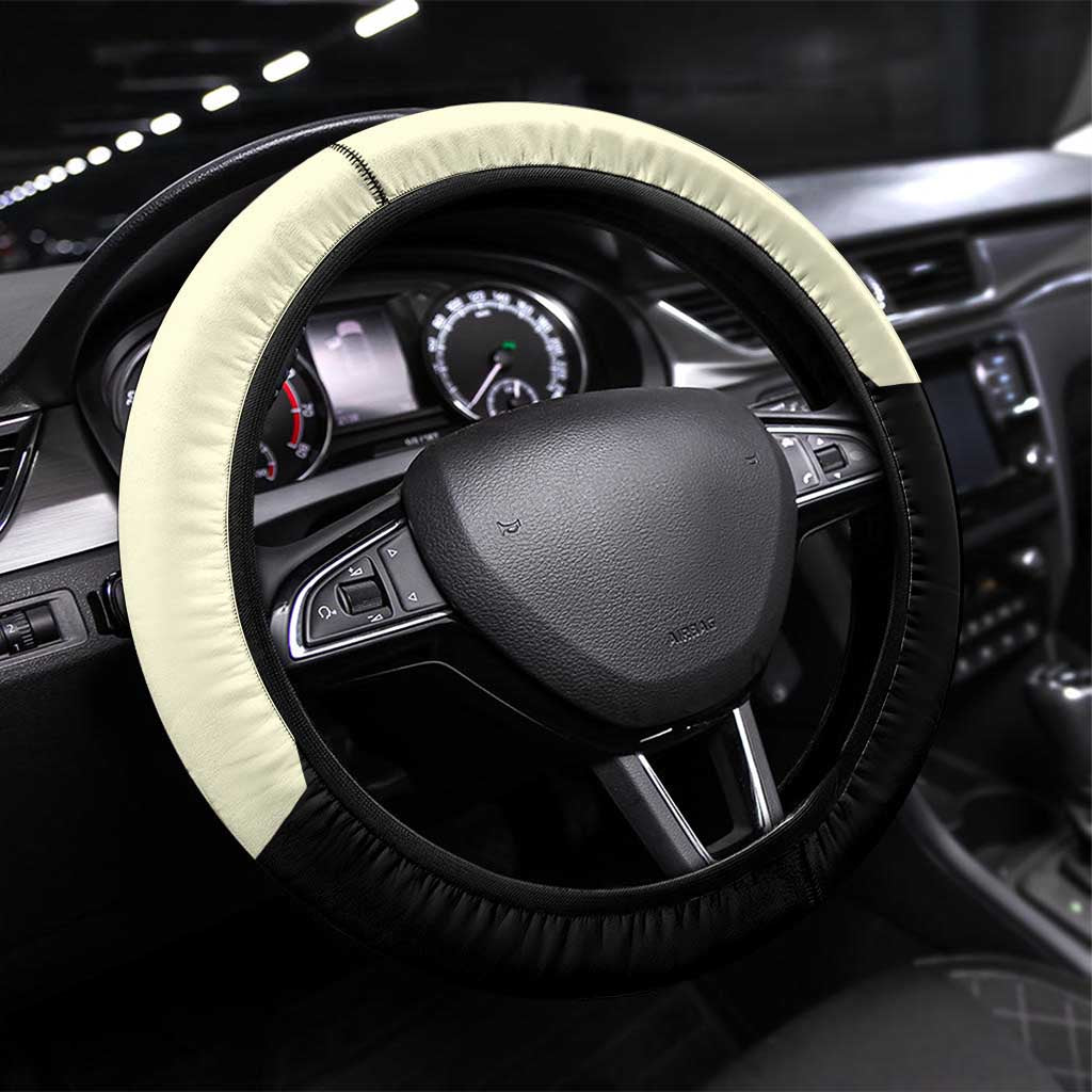 Catfish Fishing Customize Name Steering Wheel Cover Splash Effect and Black Cream Split Design - Wonder Print Shop