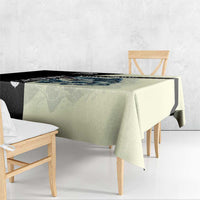 Catfish Fishing Customize Name Tablecloth Splash Effect and Black Cream Split Design - Wonder Print Shop
