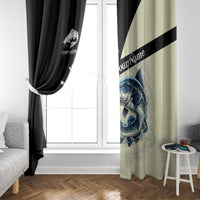 Catfish Fishing Customize Name Window Curtain Splash Effect and Black Cream Split Design - Wonder Print Shop