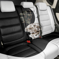 Carp Hunter Bowfishing Customize Name Back Car Seat Cover Camouflage Archer Graphic and Black White Split Layout - Wonder Print Shop