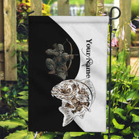 Carp Hunter Bowfishing Customize Name Garden Flag Camouflage Archer Graphic and Black White Split Layout - Wonder Print Shop