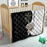 Carp Hunter Bowfishing Customize Name Quilt Camouflage Archer Graphic and Black White Split Layout - Wonder Print Shop