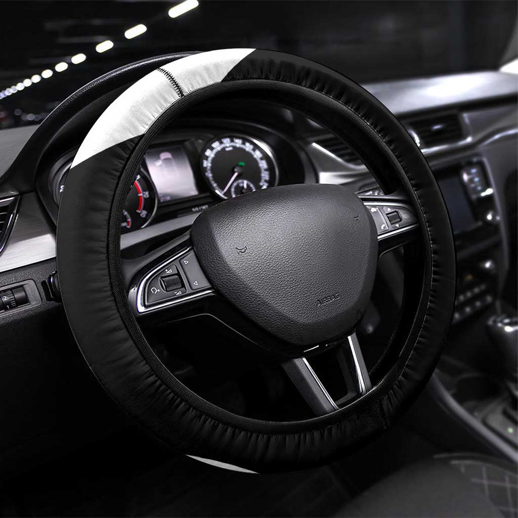 Carp Hunter Bowfishing Customize Name Steering Wheel Cover Camouflage Archer Graphic and Black White Split Layout - Wonder Print Shop