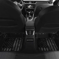 Personalized Skull Bowling Car Mats Distressed American Flag in Dark Grunge Design - Wonder Print Shop