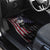 Personalized Skull Bowling Car Mats Distressed American Flag in Dark Grunge Design - Wonder Print Shop